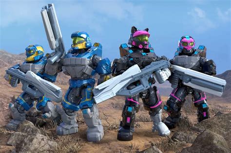 halo construx|MEGA Halo Multiplayer Mayhem Building Toy Kit.